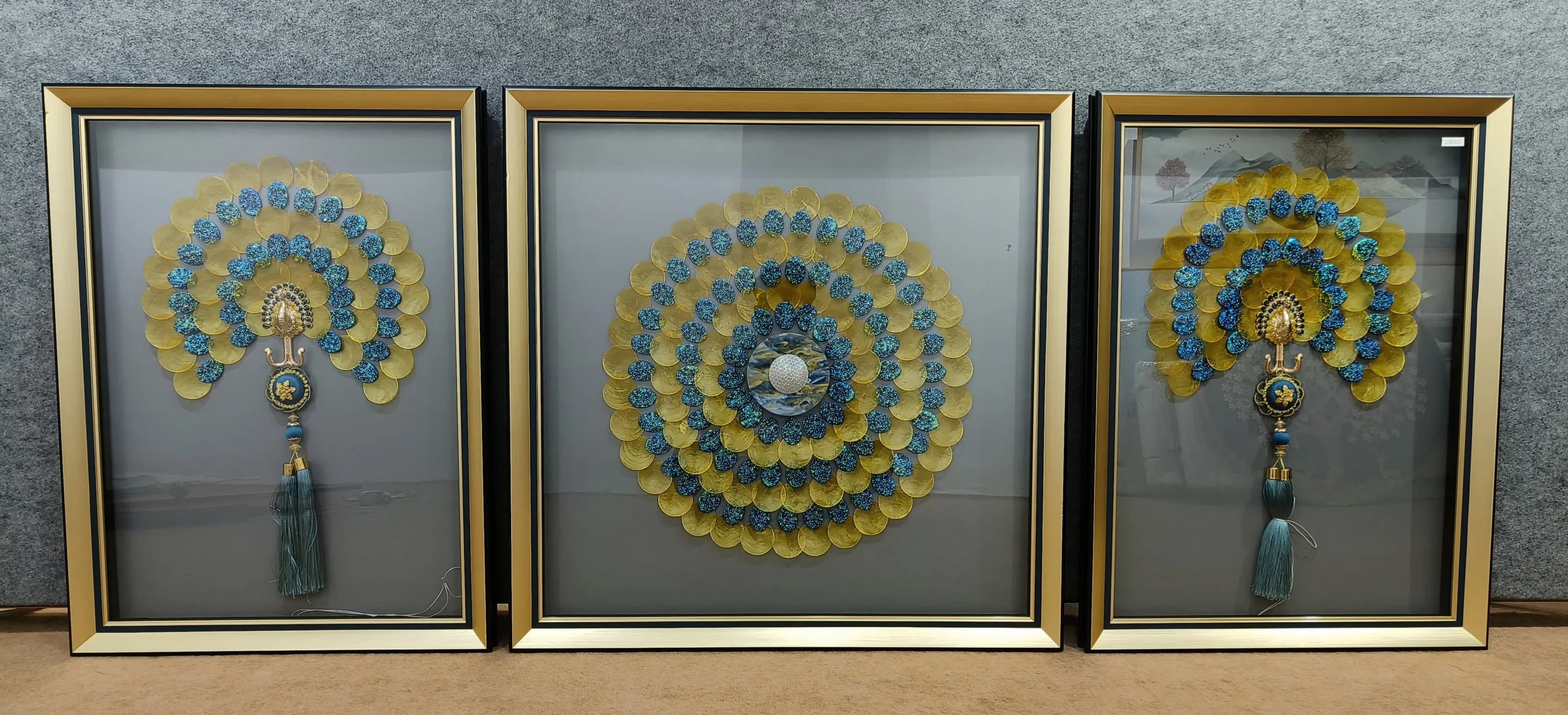 Glass Shadow Box Set of 3 Style 11